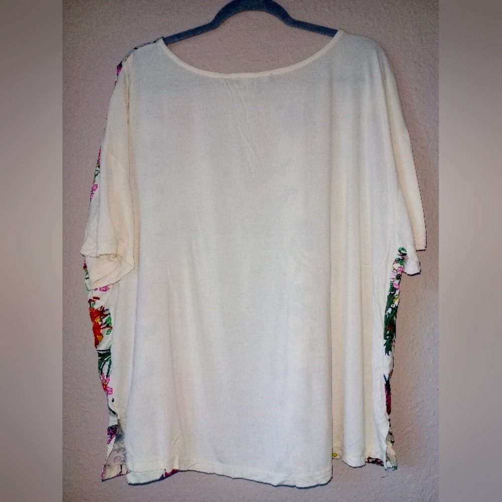 Ellos Multicolor Vintage Floral Women's Blouse size L - Picture 4 of 9